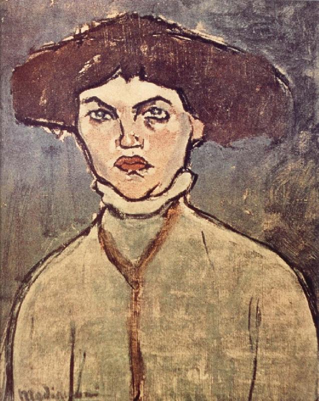 Amedeo Modigliani Head of a young woman